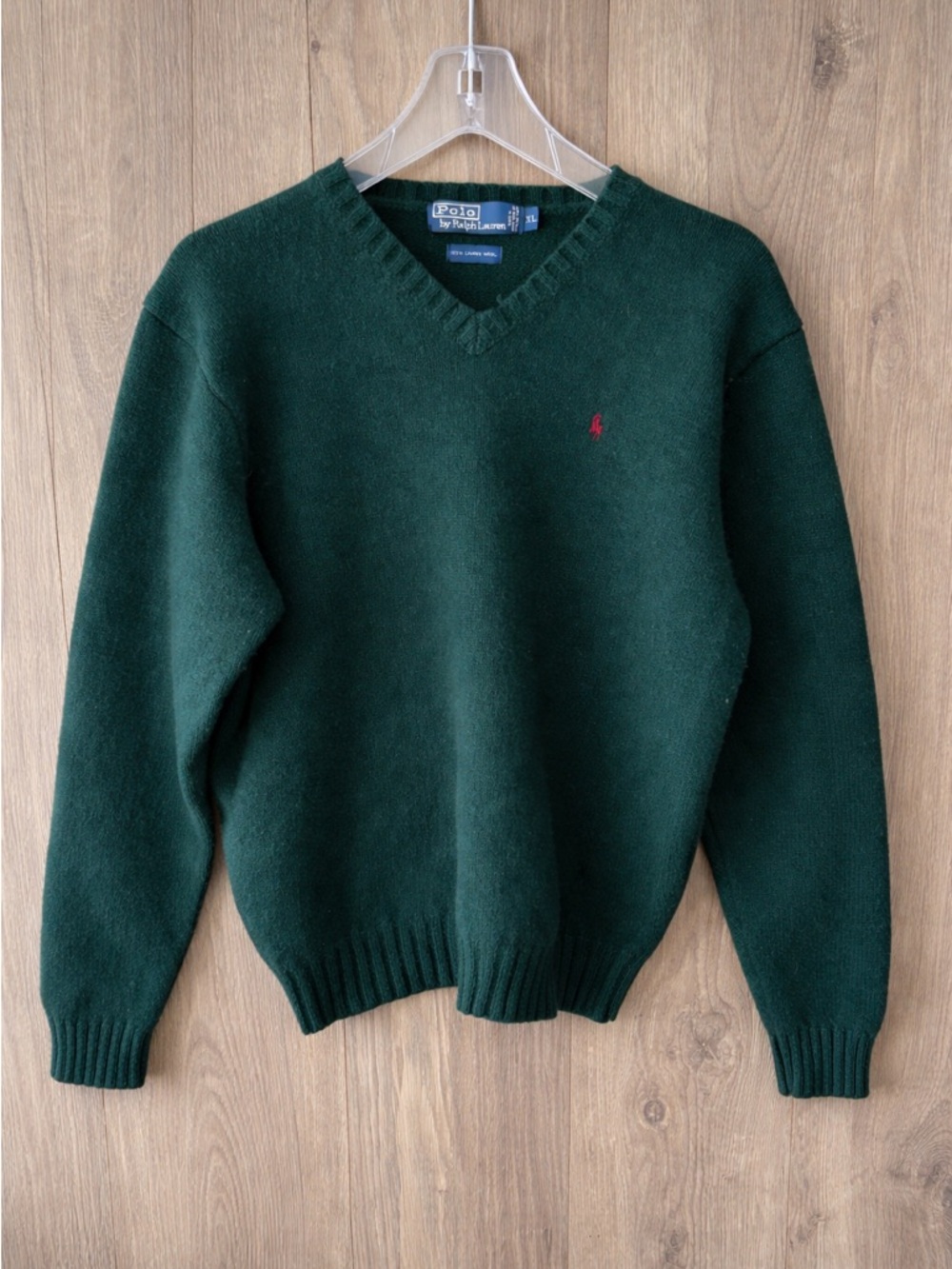Polo Ralph Lauren Lambswool V-Neck Sweater Size XL